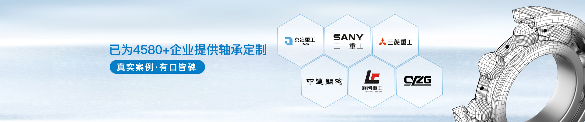 三立轴承：已为4580+企业提供轴承定制，真实案例，有口皆碑